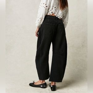 We the free good luck mid-rise barrel jeans - soundwave